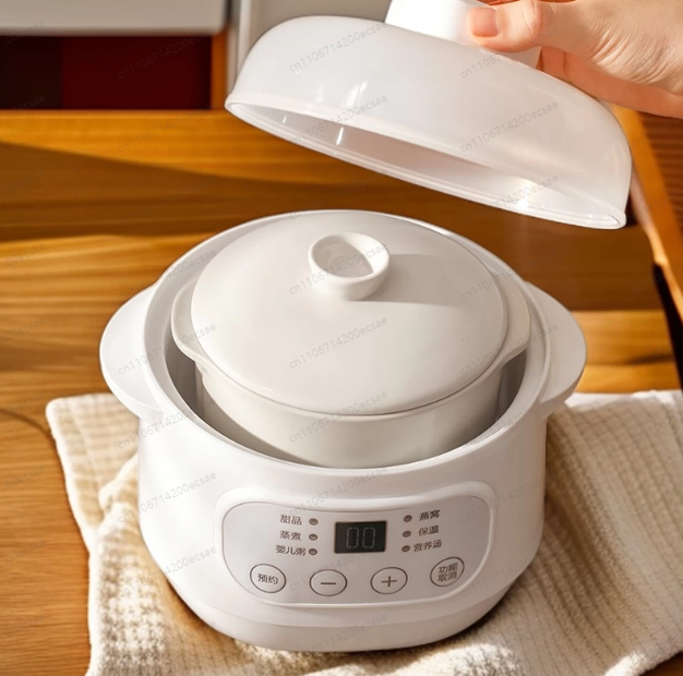 Baby Food Maker Baby Safe - قدر كهربائي لطهي عصيدة الأطفال، وعاء