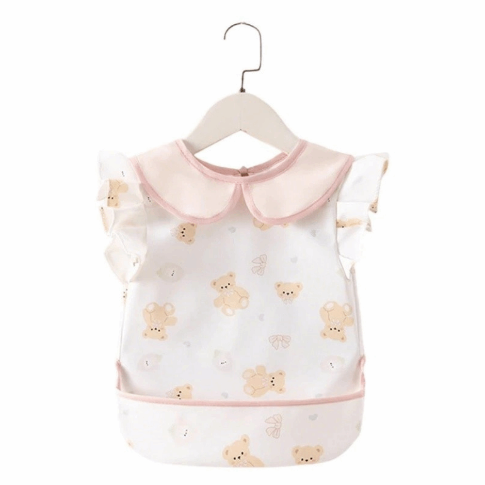 Baby Food Apron - مريلة أطفال بدون أكمام مقاومة للماء