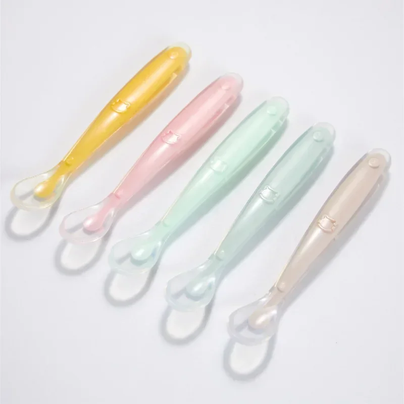 Baby Food Quantity - ملعقة أطفال من السيليكون الناعم للأطفال
