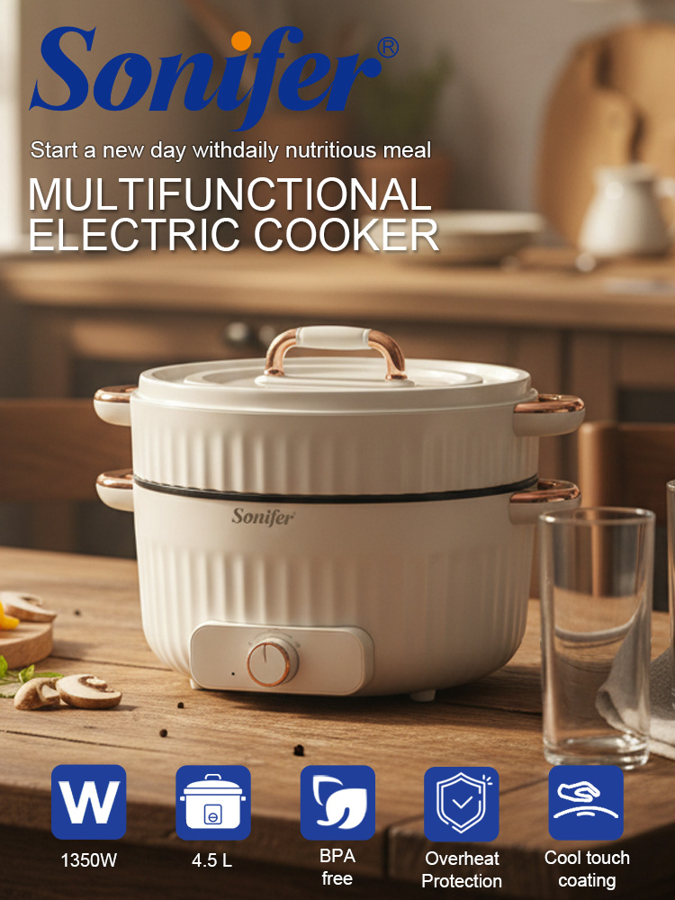 Baby Food Recipe Book - قدر كهربائي متعدد الاستخدامات سونيفر SF-1509
