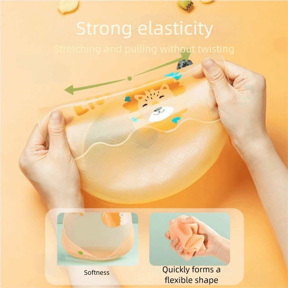 مريلة أطفال كرتونية مقاومة للم - مراجعة Baby Food Apron وسعره