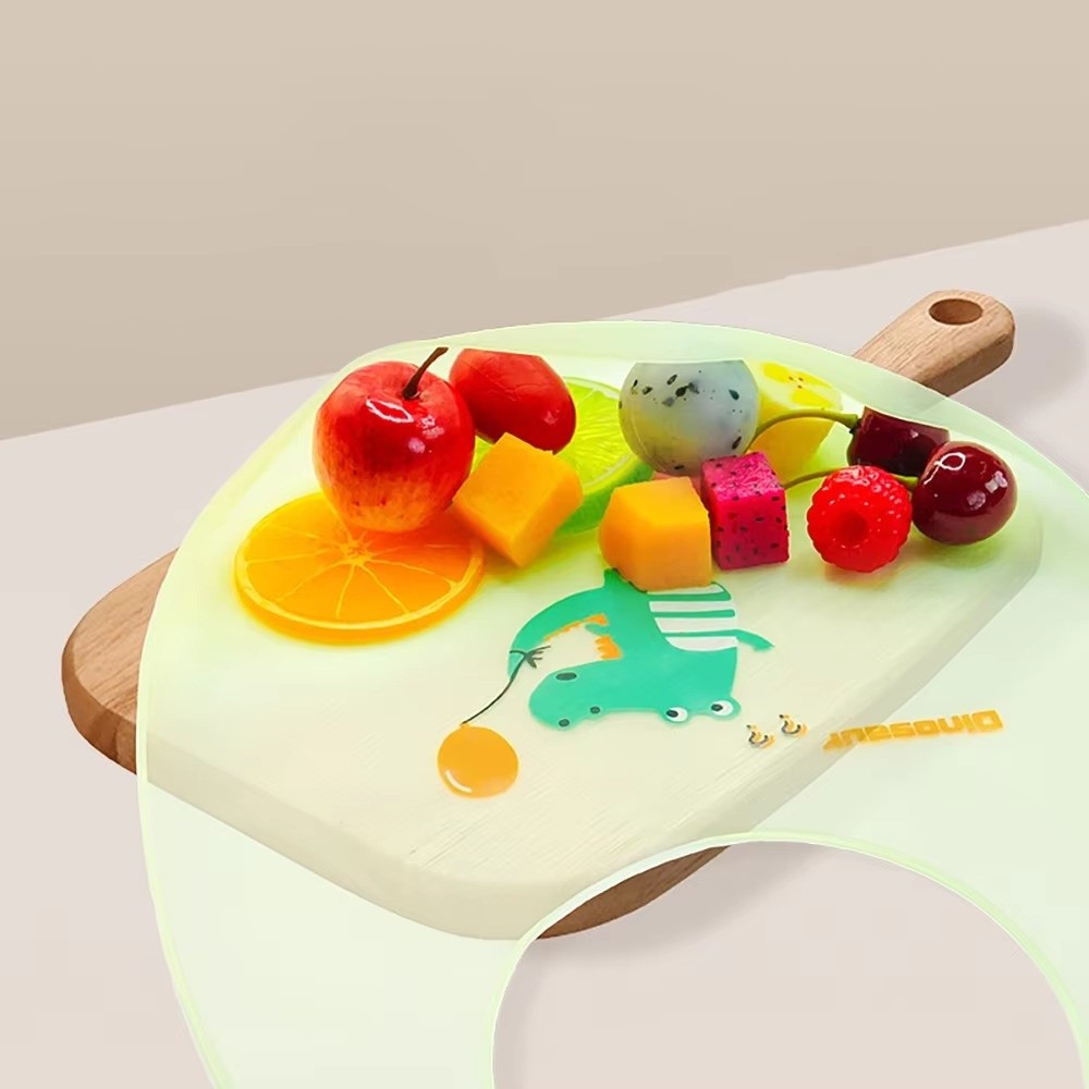 مريلة أطفال كرتونية مقاومة للم - مراجعة Baby Food Apron وسعره