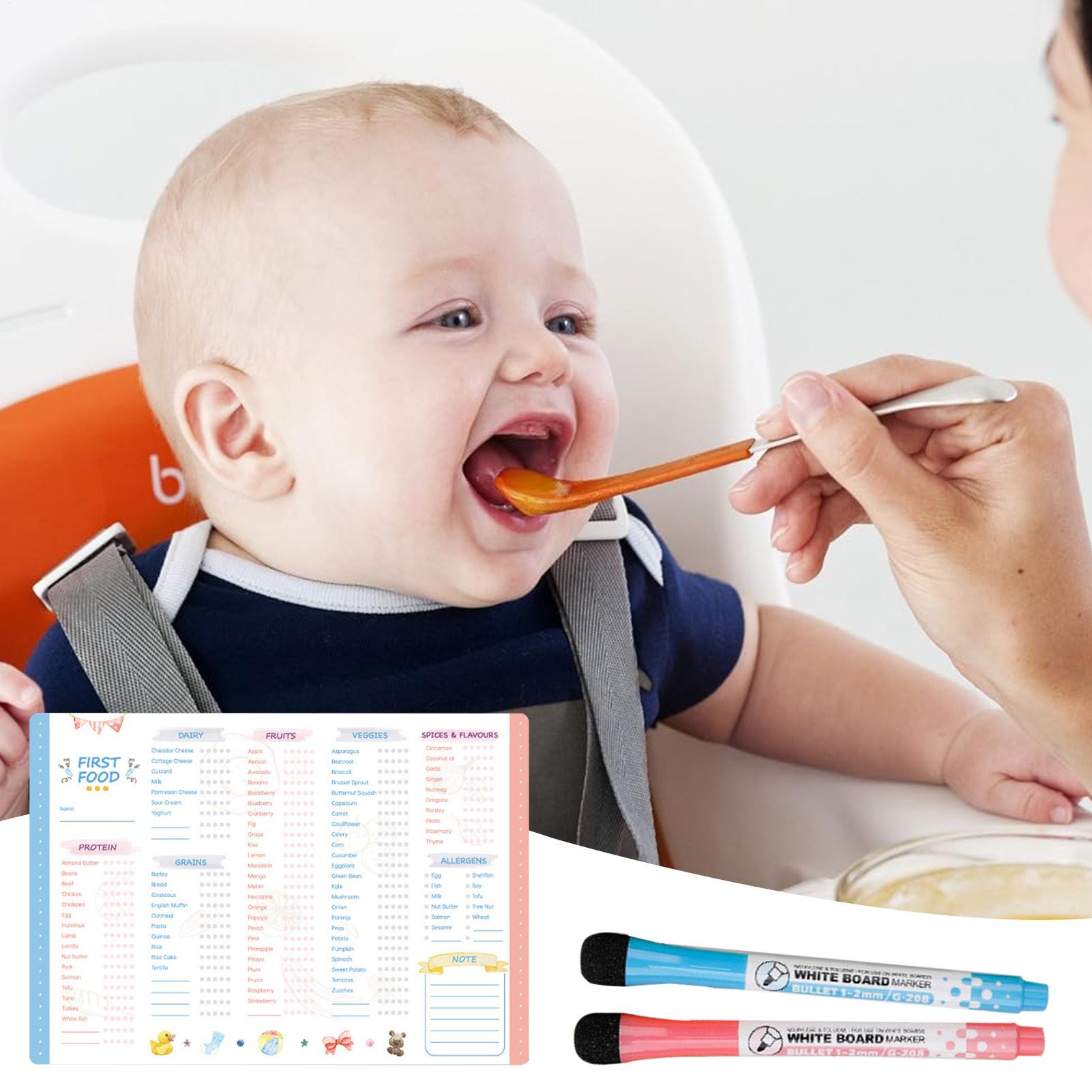 قائمة مغناطيسية لطعام الأطفال  - مراجعة Baby Food Chart وسعره
