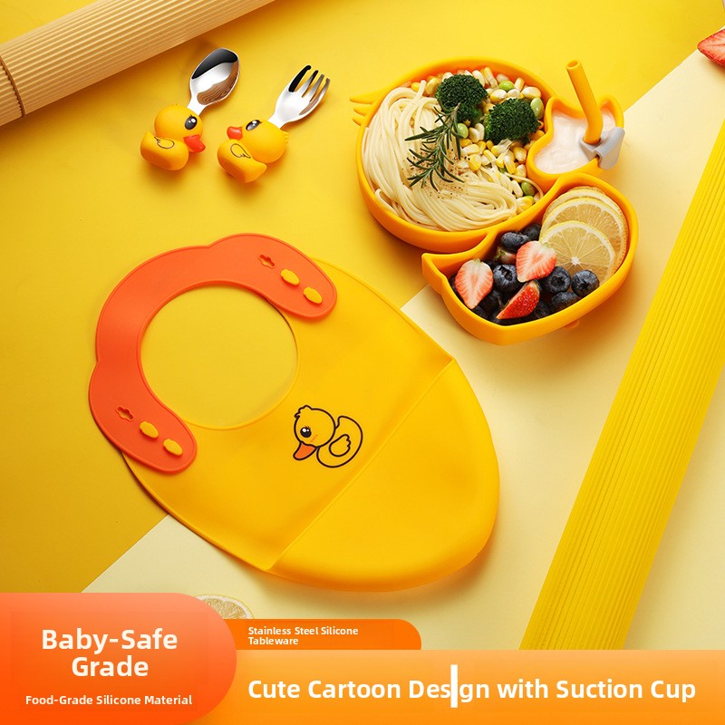 طقم أدوات طعام للأطفال من السي - مراجعة Baby Food Apron وسعره