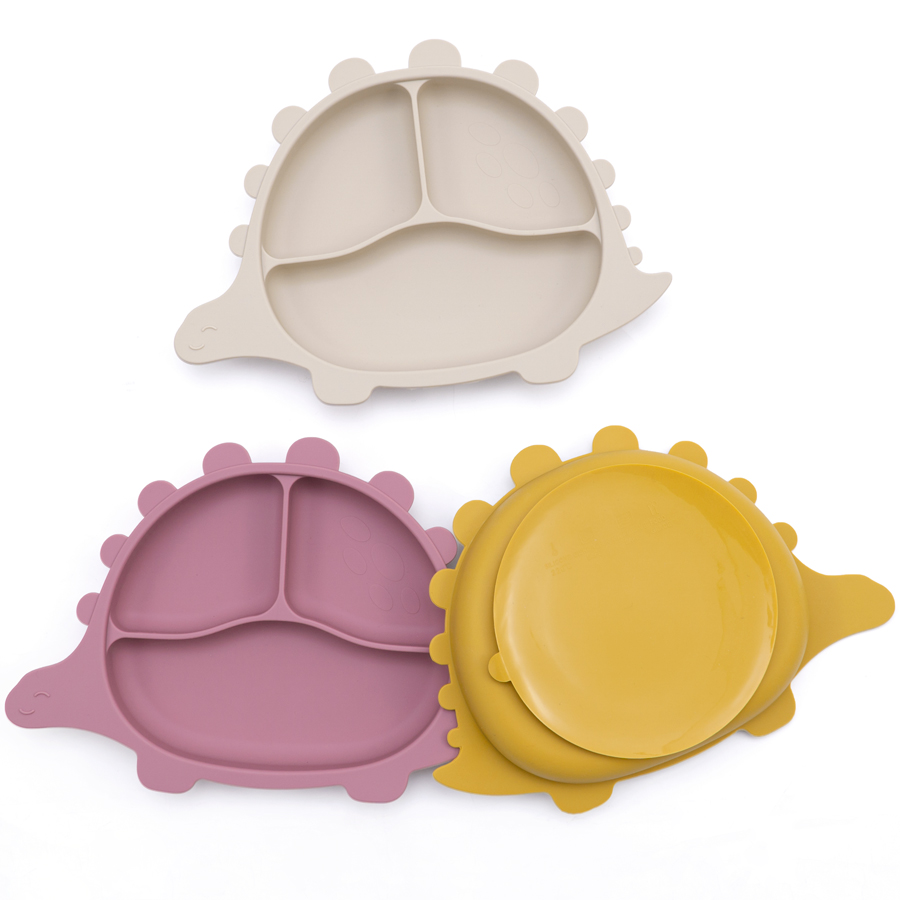 أطباق ديناصور سيليكون للأطفال  - مراجعة Baby Food Chart وسعره