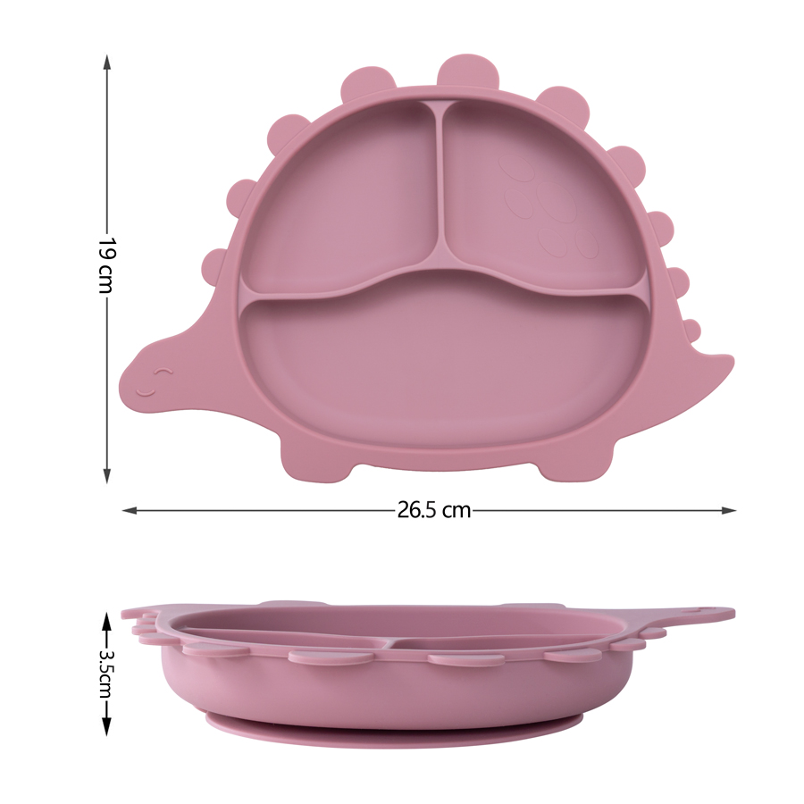 أطباق ديناصور سيليكون للأطفال  - مراجعة Baby Food Chart وسعره