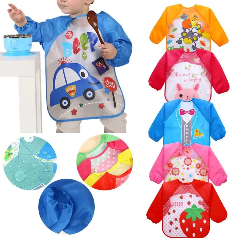 مقاوم للماء إيفا كم كامل الطفل - مراجعة Baby Food Apron وسعره