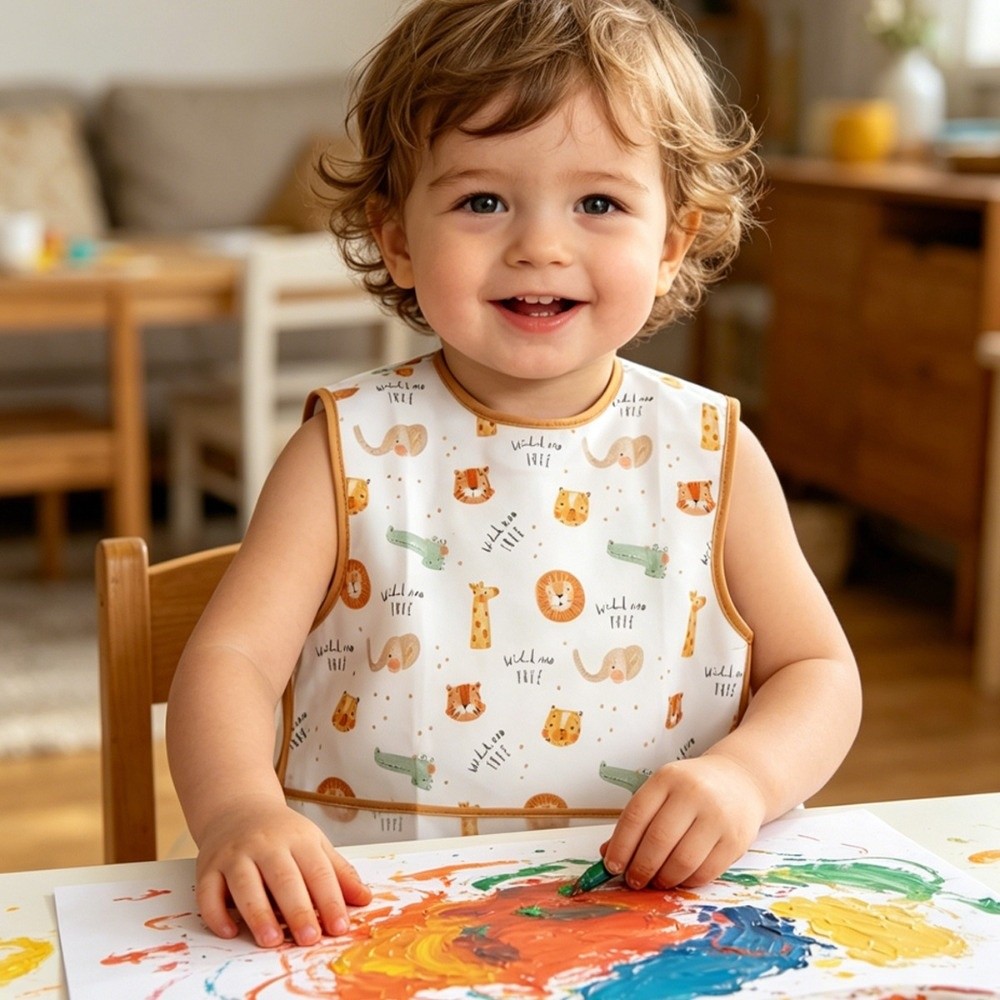 مريلة تغذية للأطفال مقاومة للم - مراجعة Baby Food Apron وسعره