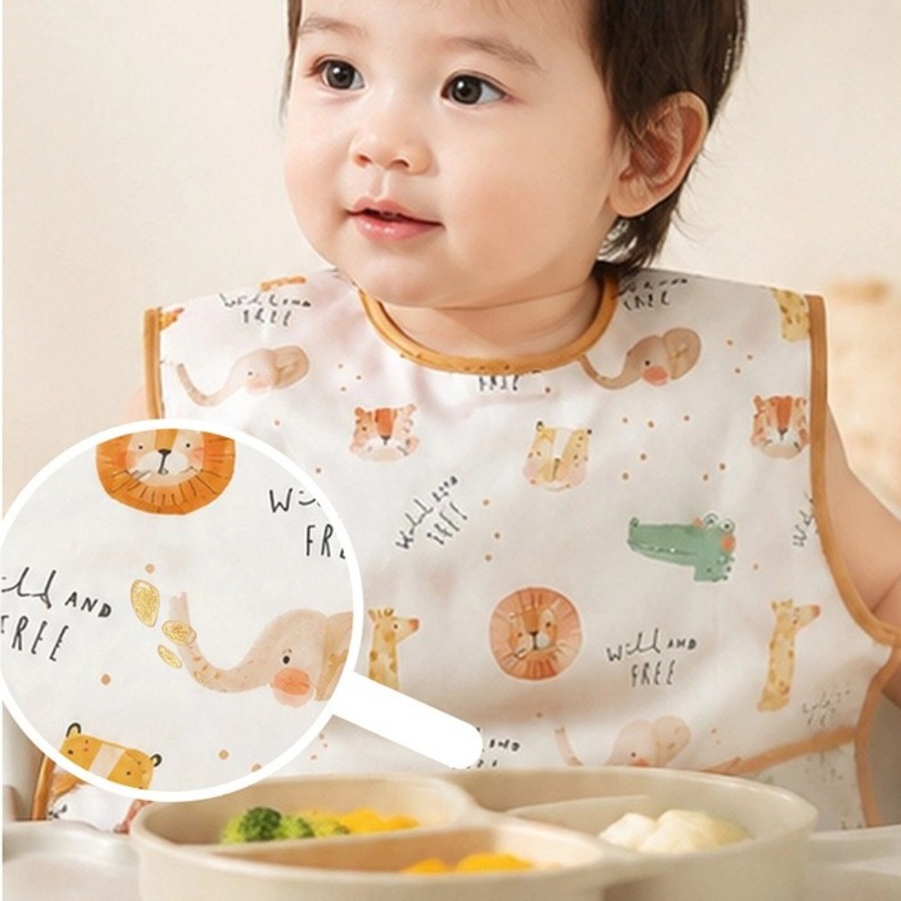 مريلة تغذية للأطفال مقاومة للم - مراجعة Baby Food Apron وسعره