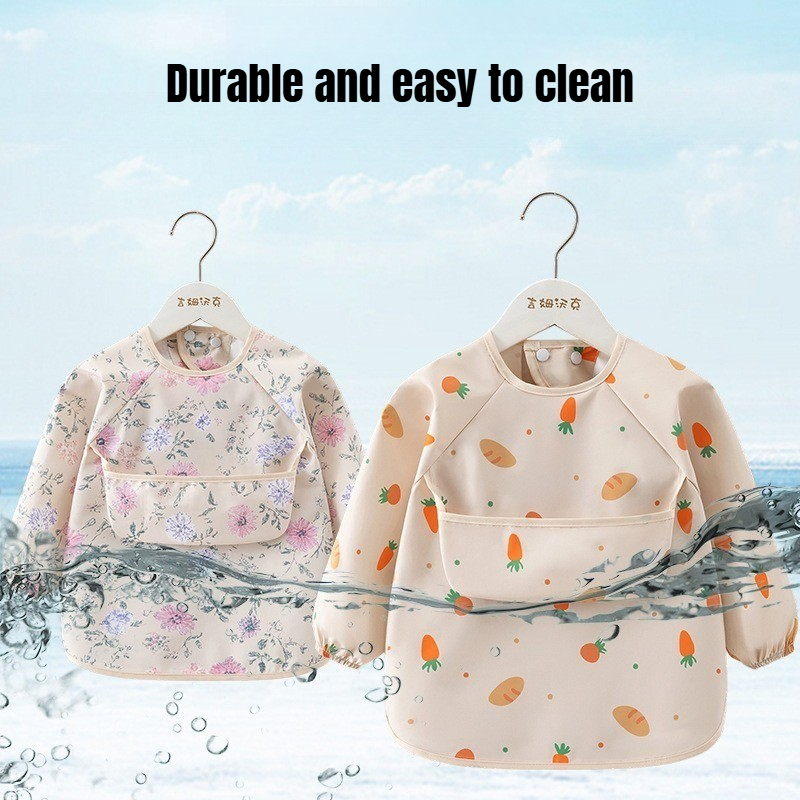 مريلة أطفال للرضاعة مقاومة للم - مراجعة Baby Food Apron وسعره