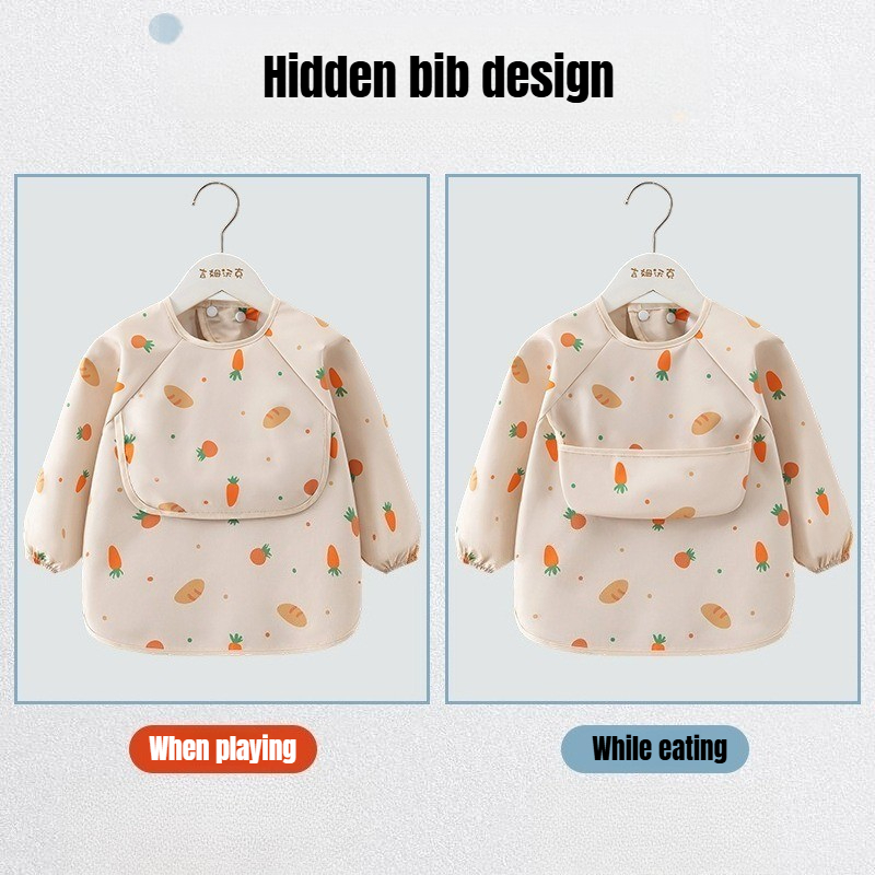 مريلة أطفال للرضاعة مقاومة للم - مراجعة Baby Food Apron وسعره
