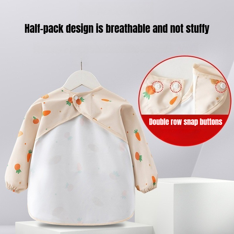 مريلة أطفال للرضاعة مقاومة للم - مراجعة Baby Food Apron وسعره