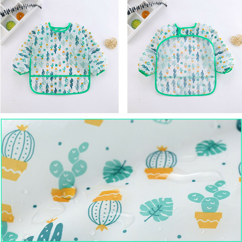 مريلة أطفال جديدة لطيفة للأطفا - مراجعة Baby Food Apron وسعره