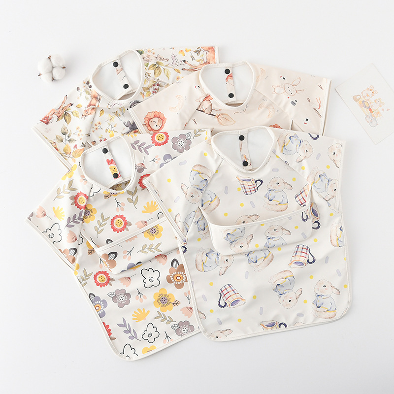الوليد الطفل المرايل بلوزة مقا - مراجعة Baby Food Apron وسعره